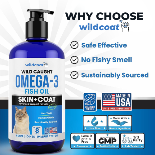 Wild Coat™ l Fish Oil for Cats